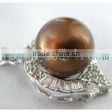 Precious Brown Tahitian Pearl Ring Design for Girls thumbnail-1