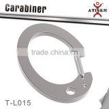 Lucky Alphabet Style Stainless Steel Carabiner Mini Key Rings Spring Buckle Accessories Carabiners thumbnail-1