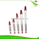 ZY-H2025 Stainless Steel Handle 14-inch Silicone Food Tong With Scalloped Heads thumbnail-6