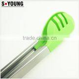 35030 Nylon Kitchen Tongs BBQ Cooking Food Salad Tongs With Spoon thumbnail-3