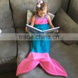 New Design Children's Super Soft Fleece Little Mermaid Tail Blanke Sleeping Bag HSD5765 thumbnail-5