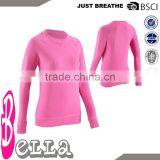 Cheap Custom Womens Organic Cotton Crew Neck Sweatshirt thumbnail-1