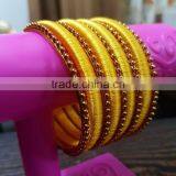 Indian Bangle Sets ,Stylish Silk Thread Bangles thumbnail-3