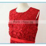 Latest Red Embroidery Lace Suit Dress For Women Wedding thumbnail-5