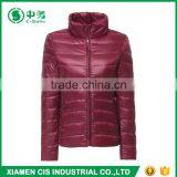 Popular Style Pink Color Women Ultralight Goose Down Jacket for Winter thumbnail-6