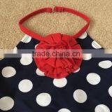 Blue and White Stripes One Piece Suit Baby Swimwear With a Bowknot thumbnail-4