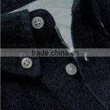 Hot Sale Dark Color Washed Denim Dress Shirts Wholesale Dress Denim Shirts thumbnail-4