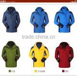 100% Polyester Lightweight 10000mm Waterproof Softshell Jacket thumbnail-3