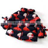 OEM New Style Fashion Ultralight Girl Printing Waterproof Duck Down Feather Jacket thumbnail-6