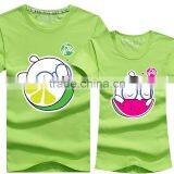 100% Pure Cotton Round Neck Fashion Design Couple T Shirts thumbnail-2