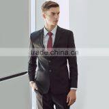 OEM Custom Made Stock China Cheap Black Wedding Best Man Suits thumbnail-3