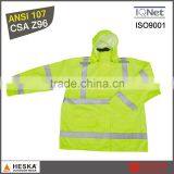 High Visibility Safety Wear Mens Reflective Rainwear With EN20471 thumbnail-1