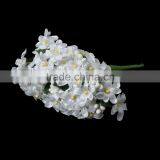 Wholesale Decoration Millinery White Terylene Artificial Flower thumbnail-2