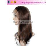 Factory Unprocessed Human Silky Straight 100 Brazilian Virgin Hair Full Lace Wigs With Baby Hair For Black Women thumbnail-1