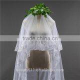 New Grance Fashionable Long Tulle Wedding Bridal Veils & TwoTiers Tulle Cathedral Bridal Veil HL08 thumbnail-4