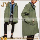 OEM Serives Women New Pants Army Greencosts Design Long Sleeves Ladies Coats thumbnail-1