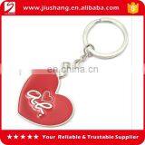 Personalized Human Red Heart Shaped Meta Keychain for Couple thumbnail-1