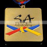 Customized hot selling gold plated Judo Academy medal