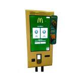 Smart design customized self service fastfood ordering kiosk with ticket printer