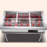 Cheap Stainless Steel Large Commercial Food Hot Pizza Warmer Heated Showcase of Donut Display Cabinet