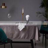 RAWHOUSE brozing words velvet table cover polyester table cloth