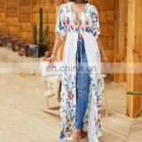 Пляжная одежда из хлопка для закрытия тела 2019 года. Пляжная халат для плюс-размеров. Длинная пляжная туника. Плащ для купальника. Плащ-кимоно для пляжа. Плащи для купальников. Купальня thumbnail-6