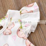 2019 Baby Rompers Bunny Full Print Bodysuit Rabbit Fly Sleeved Floral Bodysuits Easter Day thumbnail-5