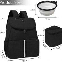 Pet Supplies Backpack New Pet Carrier With 2 Silicone Collapsible Bowls and 2 Food Baskets. thumbnail-2