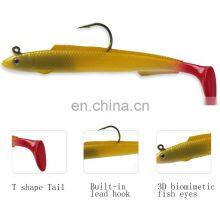 15cm 30g Soft Eel Fishing Lures Rubber Worm Bass With Crank Hook Long Bait thumbnail-3