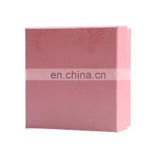Pink Rigid Paper Boxes Cardboard Gift Packaging Jewelry Favor Box