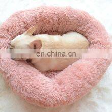Calming Novelty Soft Round Comfortable Donut European Designer Xxl Big Memory Foam Orthopedic Multifunction Luxury Pet Dog Bed thumbnail-4
