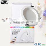 16 Million Colors No Need WiFi Controller Direct Connect 9W RGB Warm White WIFI Dimmable LED Downlight With 50000 Hours Lifespan