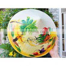 Customized Original Image Plain Palm Leaf Hat Ribbon & Rope Panama Hat Natural Grass Non La Vietnamese Traditional Hat thumbnail-3