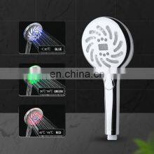 LED shower hand LED Lights High Pressure Water Saving Showerhead 3 Color Changing
