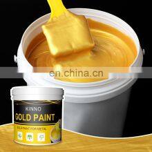 #6305 Gold Powder Paint for Metal Metallic Water-based Gold Paint for Home Furniture Wall Coating Decoration thumbnail-1