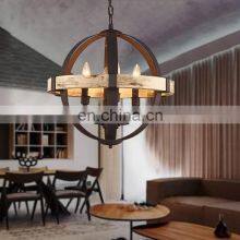Wholesale Farmhouse Chandelier Led Round Black Painting Modern Chandelier Pendant Light Ceiling Fixture thumbnail-2