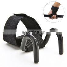 Custom Logo Weight Lifting Support Strap Hook Gym Weight Lifting Hooks Wrap With Wrist Strap Support thumbnail-2