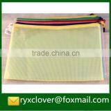 A4 Size Coloerful Pvc Zipper Gridding Document Bag thumbnail-5