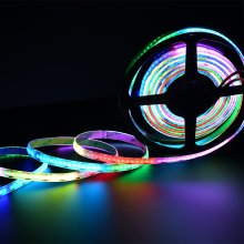 Digital Rgb 1008leds/m COB LED Strip Magic Color tv Backlight Flexible DC5V Addressable Rgb Pixel Cob Led Strip thumbnail-1