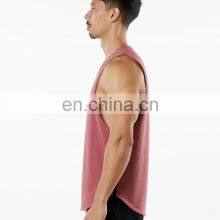 Summer New Blank Custom Sleeveless Shirt Sweat-Wicking Men's Gym Tank Top Solid Color Casual Sportswear Basketball Clothes thumbnail-5