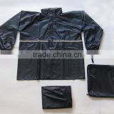 190T polyester jacket type waterproof reversible rain jacket