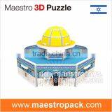 7PCS Mini World Architecture 3d Puzzle Dome of the Rock thumbnail-1