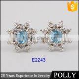 2015 Fashion Small 18k Gold Design Earring Models Jewelry Double Earring thumbnail-3
