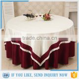Professional cloth cutting table embroidered flower design table cloth with CE certificate