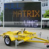 Australian Standards 5 color VMS trailer for traffic control and advertising