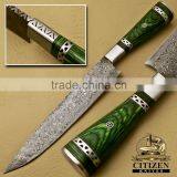 CITIZEN KNIVES, CUSTOM HAND MADE DAMASCUS STEEL CHEF KNIFE thumbnail-1