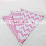 Wholesale Party Supplies Paper Triangle Flag Banners for Wedding Decoration thumbnail-6