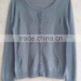 Casual Knitting Wear Wholesale Geometric Argyle Long Sleeve Women Cardigan thumbnail-2