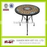 Patio New Design Mosaic Talbe Metal Garden Outdoor Mosaic Furniture Set thumbnail-3