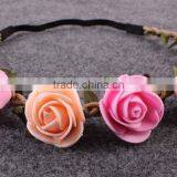 Hot-sales Baby Flower Headband Toddler Summer Flet Flower Headband Kids Flower Elastic Headband Wh-1753 thumbnail-6